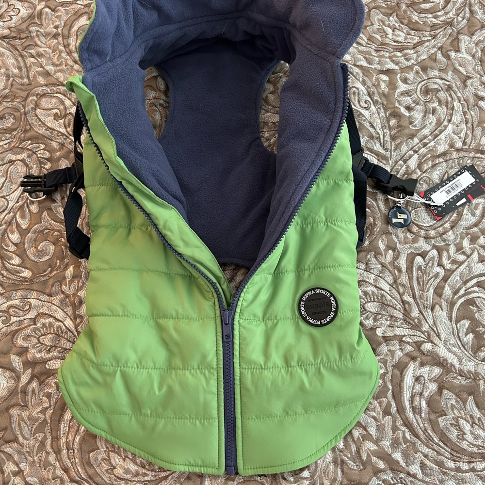 Puppia Green Quilted Dog Coat/Harness XXL - Picture 2 of 7